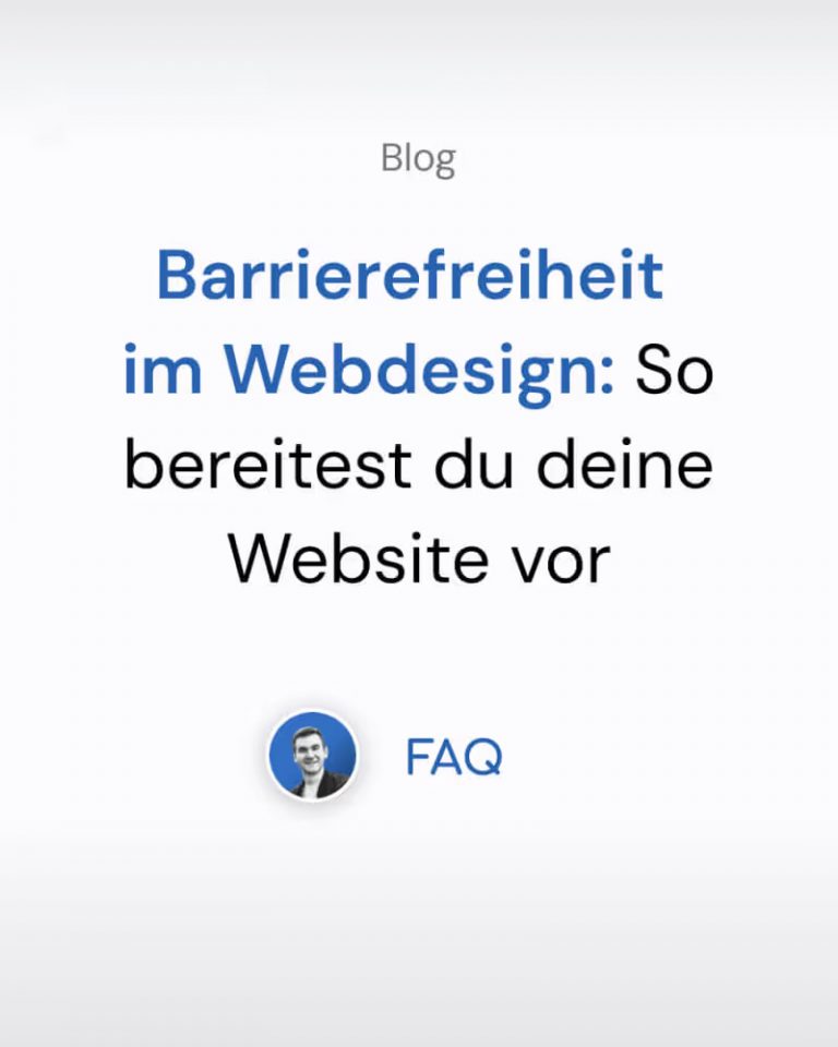 Blogbeitrag: Barrierefreiheit im Webdesign ab 2025