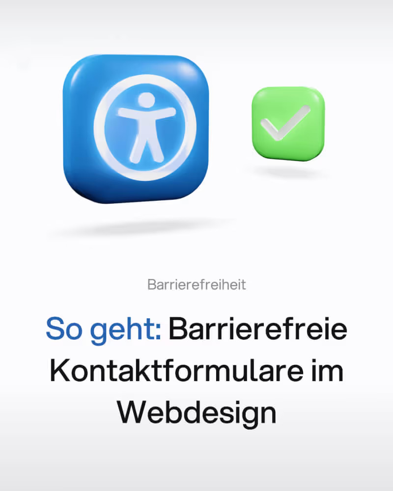 Blogbeitrag: Barrierefreie Kontaktformulare für Alle