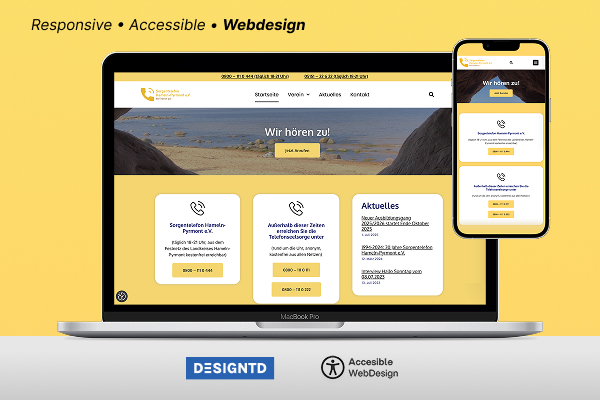 Website Projekt: Barrierearme Website für das Sorgentelefon Hameln e.V.