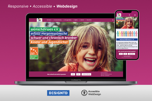 Website Projekt: Barrierearme Website für wünschdirwas e.V.