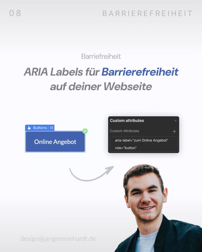 Aria Labels nutzen, Blogbeitrag mit Jan Gemeinhardt