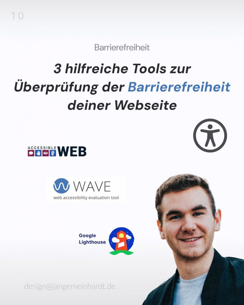 Blogbeitrag: 3 Toools für Barrierefreiheit auf deiner Website