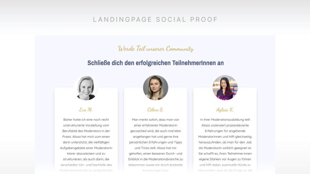 Wie du mit Social Proof im Aufbau deiner Landingpage zusätzlich überzeugen kannst