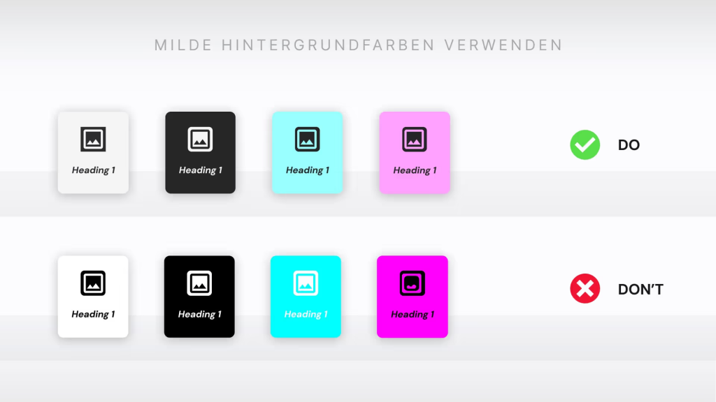 Barrierefreie Farben: Do's and Dont's bei der Verwendung