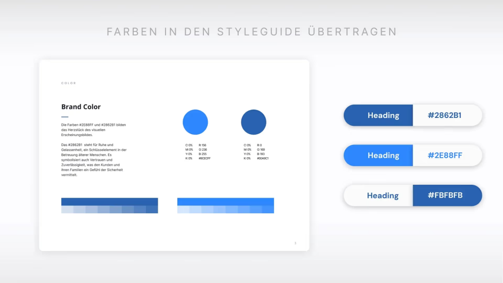 Barrierefreie Farben in den Styleguide übertragen